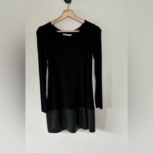 Bailey faux leather trim mini